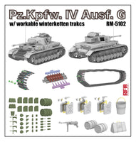 Panzer IVG with WinterKetten (1/35 Scale) Plastic Military Model Kit