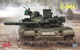 T-80U Russian MBT (1/35 Scale) Plastic Military Model Kit