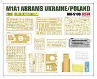 M1A1 Abrams Ukraine/Poland (1/35 Scale) Plastic Military Model Kit