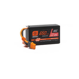 7.4V 650mAh 2S Smart G2 Hardcase 30C LiPo: IC2