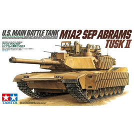 US Main BattleTank M1A2 SEP Abrams TUSK II (1/35 Scale) Plastic Military Model Kit