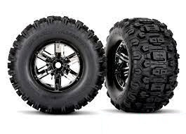 X-Maxx Sledgehammer Black Chrome Wheels