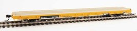 60' Pullman-Standard Flatcar TTX OTTX #90190 (Farm machinery service; yellow, black, white)