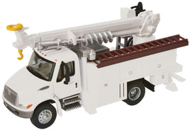 International(R) 4300 Utility Truck with Drill White (Includes Utility Company Decals)