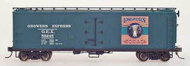 N Scale Yesteryear Models Longhorn Wood side Refrigerator Car - Green