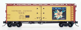 YesterYear Models Billboard GEX Refrigerator Car - Corona Lily - Yellow