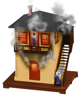 Burning Switch Tower O Scale Building Kit