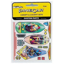 PineCar Derby Racers Canopy & Cockpit Set