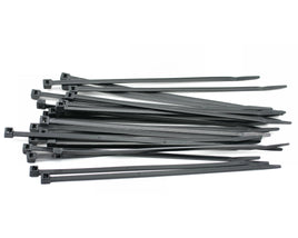 7.5" Black Zip Tie Wraps (25 Pack)