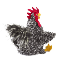 Barred Rock Rooster Hand Puppet