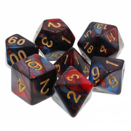 Blue Blood Polyhedral Dice Set (7)