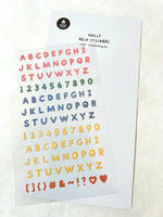 Colorful Letter Flat Stickers