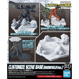 Customize Scene Base (Snowfield Ver.) (1/144 Scale) Plastic Gundam Model Detail Accessory