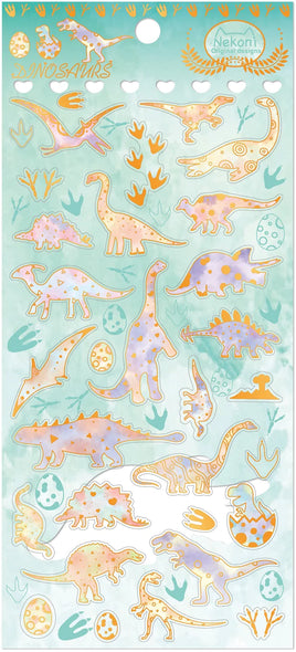 Dinosaur Crystal Flat Stickers