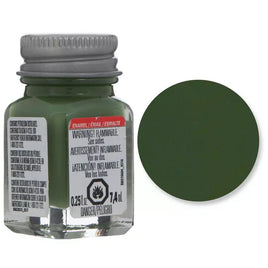 Flat Green Enamel Paint 0.25oz