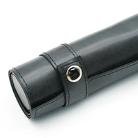 Black Roll-Up Leatherette Mat