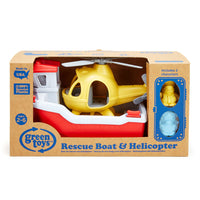 Green Toys Rescue Boat and Helicopter