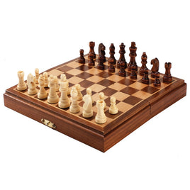 8" Magnetic Travel Wood Chess Set