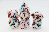 Paint Splatter Polyhedral Dice Set (7)