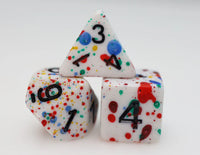 Paint Splatter Polyhedral Dice Set (7)