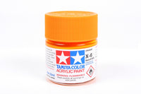 Tamiya Color X-6 Orange Gloss Acrylic Paint 23mL