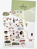 Village Flat Stickers