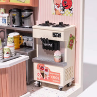 DIY Miniature House Kit: Double Joy Bubble Tea