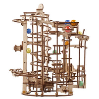 Wooden Marble Run Spiral Hoist Mechanical Model Kit