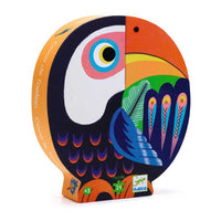 Silhouette Puzzle: Coco the Toucan (24 Piece) Puzzle