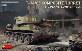 T-34/85 Composite Turret (112 Plant Summer 1944) (1/35 Scale) Plastic Military Model Kit