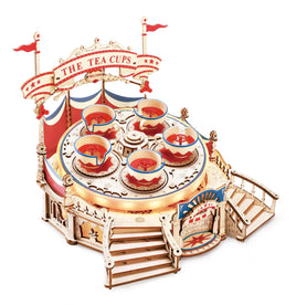 Electro Mechanical Wooden Puzzle: Tilt-A-Whirl