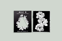 Velvet Coloring Posters: Modern Floral Frameable Wall Art