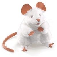 White Mouse Hand Puppet