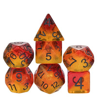 Fiery Sweets Polyhedral Dice Set (7)