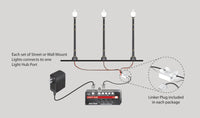 Double Lamp Post Street Lights - HO Scale