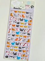 Happy Kitty Puffy Stickers