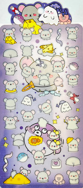 Mouse Party Flat Stickers