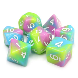 Pastel Punk Polyhedral Dice Set (7)