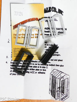 Precision Scale Co. 33124 HO Diaphragms W/Buffer Plates For Passenger Cars