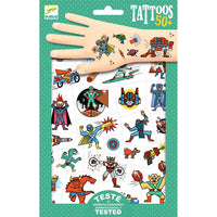 Temporary Tattoos: Heroes vs Villains