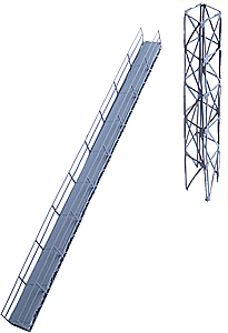 Walthers Cornerstone 2940 HO Conveyor Bridge and Support Tower -- Photo-Etched Kit