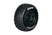 SC-Uphill 1/10 Short Course Tires, Soft, 12, 14 & 17mm Removable Hex on Black Rim (2)