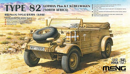 MENG - TYPE 82 Kubelwagen Pkw.K1 (North Africa) (1/35th Scale) Plastic Military Model Kit