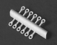 Detail Associates 1101 Lift Rings -- Plastic - 3-1/2" 8.9cm (18), HO Scale