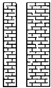 Campbell Scale Models 923 Square Brick Chimney (2-pack), HO Scale