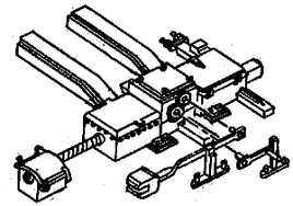 Details West 903 HO Switch Motor & Tie Mount