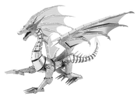 Iconx Silver Dragon Metal Earth Model Kit