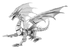 Iconx Silver Dragon Metal Earth Model Kit