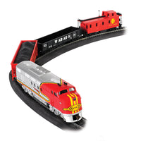 Bachmann Trains - Santa Fe Flyer Ready To Run Electric Train Set - HO Scale Multicolor, 19.50 x 3.00 x 13.25 Inches