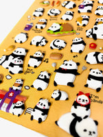 Panda Puffy Stickers